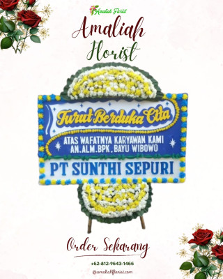 Papan Bunga Duka di Okbibab