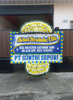 Papan Bunga Duka di Okbibab